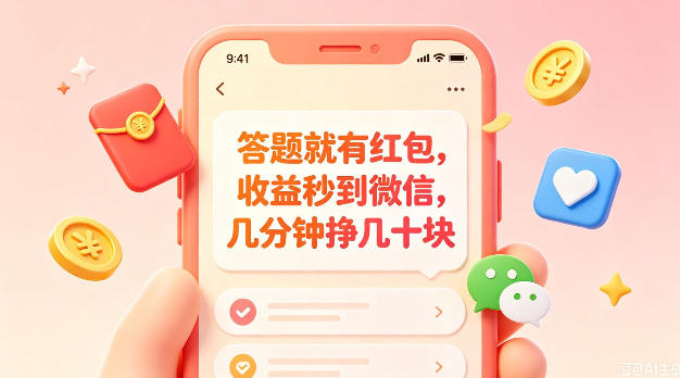 答题就有红包，收益秒到微信，几分钟挣几十块，学生党上班族宝妈都可以玩【揭秘】-HEIXMI（中国站）