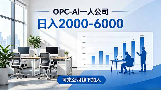 2026创业新风口—OPC一人公司模式震撼首发！日收益2000-6000+，项目绿色长久，安全稳健，合...-HEIXMI（中国站）