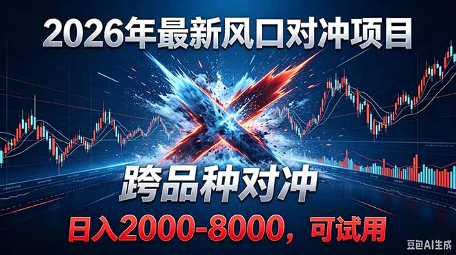 2026创业新风口！最新对冲！跨品种对冲！日收益2000-6000+-HEIXMI（中国站）
