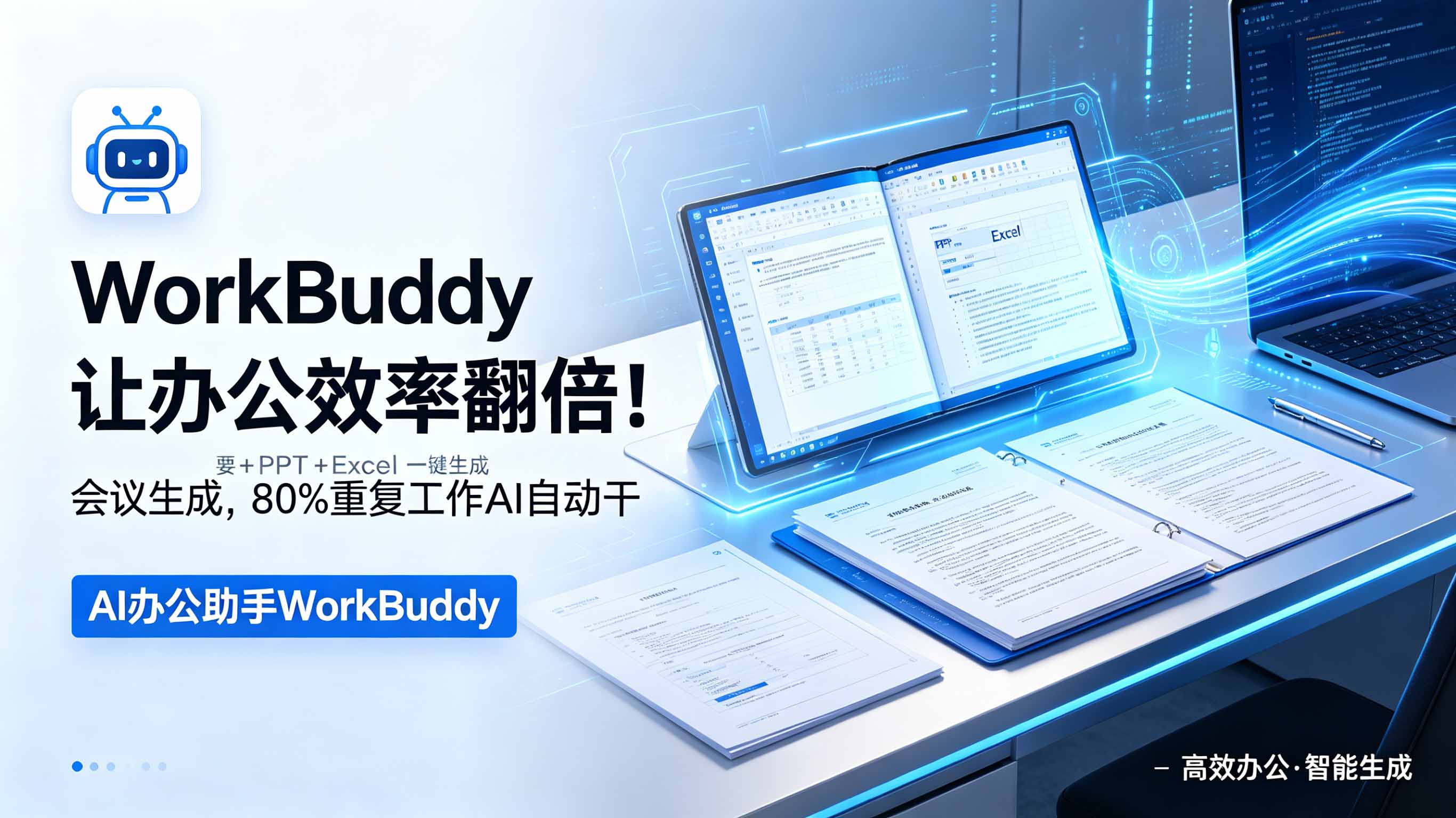 WorkBuddy让办公效率翻倍！会议纪要+PPT+Excel一键生成，80%重复工作AI自动干-HEIXMI（中国站）