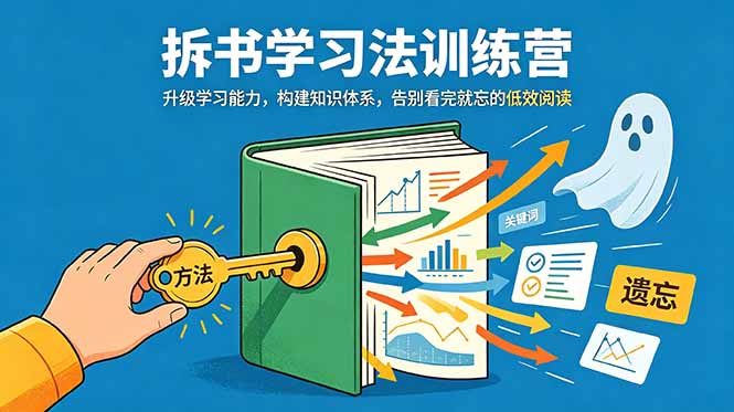 拆书学习法训练营，升级学习能力，构建知识体系，，告别看完就忘的低效阅读-HEIXMI（中国站）