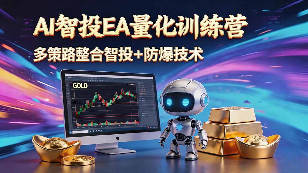 AI智投EA量化运营技术，自动化黄金操盘技术，小白也可以轻松上手日入1000+-HEIXMI（中国站）