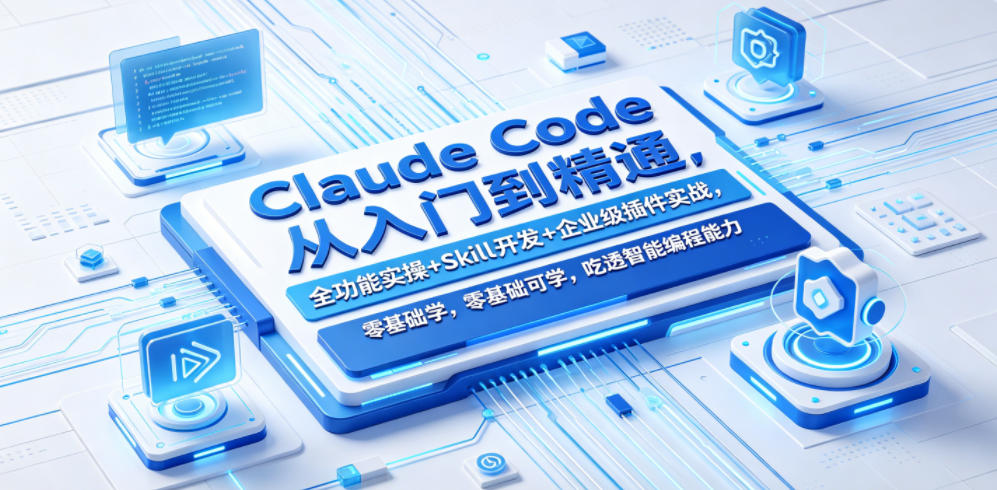 Claude Code从入门到精通，全功能实操+Skill开发+企业级插件实战，零基础可学，吃透智能编程全能力-HEIXMI（中国站）