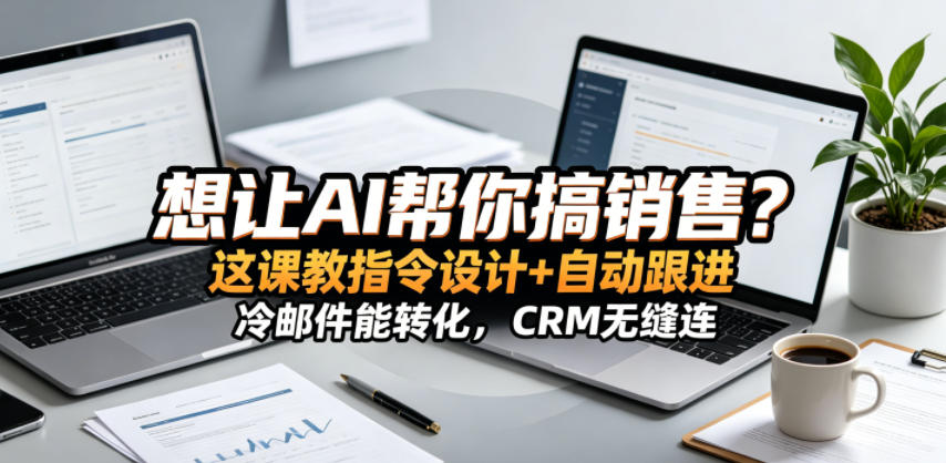 想让AI帮你搞销售？这课教指令设计+自动跟进，冷邮件能转化，CRM无缝连！【原创双语字幕】-HEIXMI（中国站）