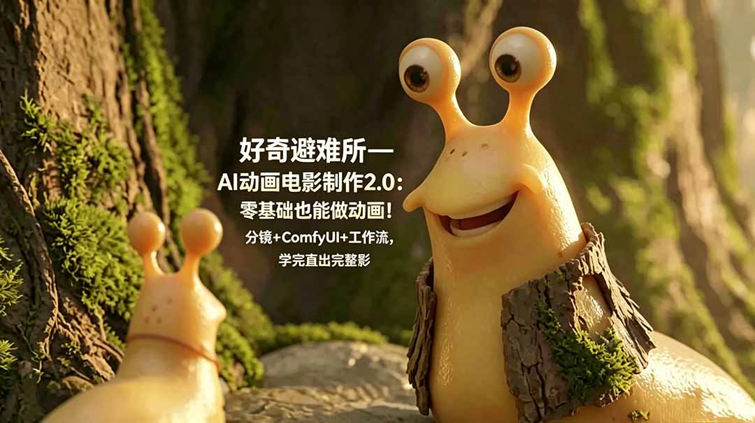 好奇避难所—AI动画电影制作2.0：零基础也能做动画！分镜+ComfyUI+工作流，学完直出完整影片-HEIXMI（中国站）