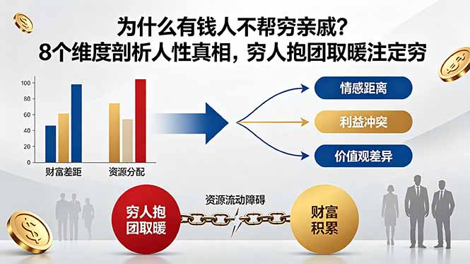 付费文章：为什么有钱人不帮穷亲戚？8个维度剖析人性真相，穷人抱团取暖注定穷-HEIXMI（中国站）