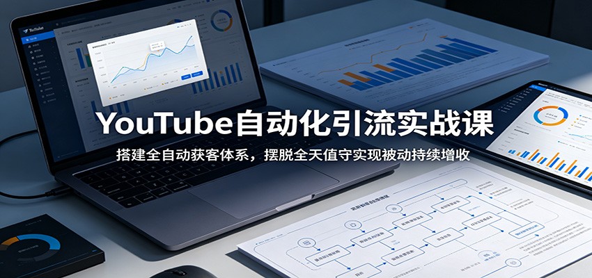 YouTube自动化引流实战课：搭建全自动获客体系，摆脱全天值守实现被动持续增收-HEIXMI（中国站）