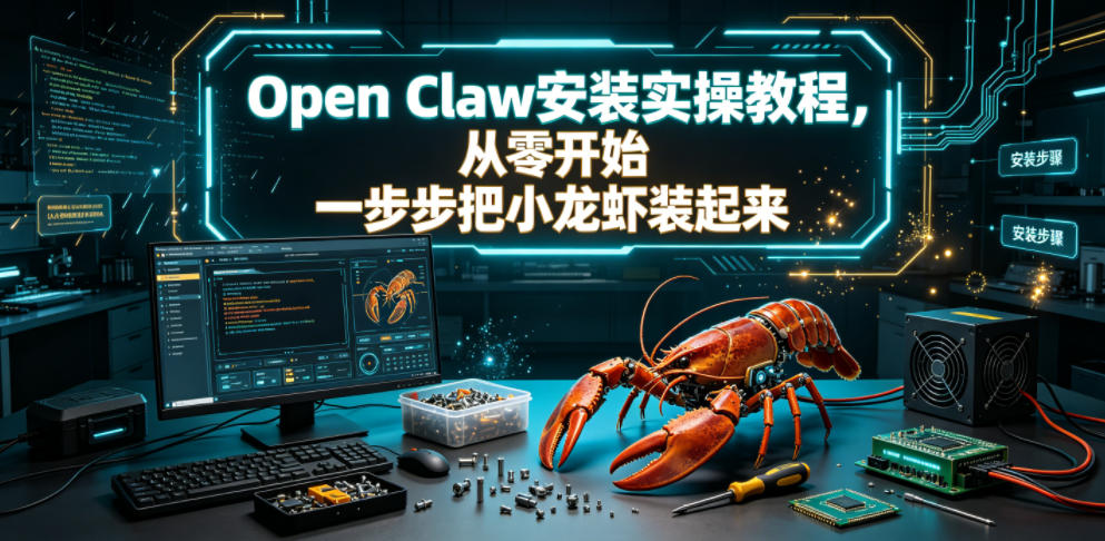 Open Claw安装实操教程，从零开始一步步一步步把小龙虾装起来-HEIXMI（中国站）
