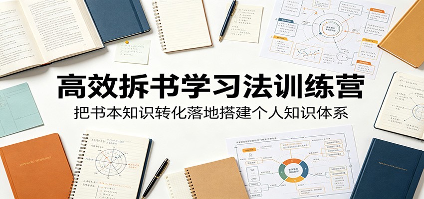 高效拆书学习法训练营，把书本知识转化落地搭建个人知识体系-HEIXMI（中国站）