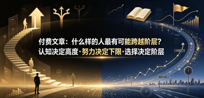 付费文章：什么样的人最有可能跨越阶层？认知决定高度·努力决定下限·选择决定阶层-HEIXMI（中国站）