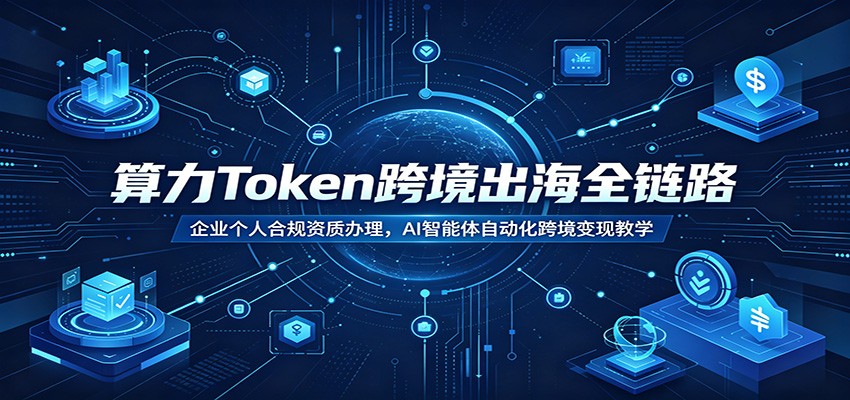 算力Token跨境出海全链路：企业个人合规资质办理，AI智能体自动化跨境变现教学-HEIXMI（中国站）