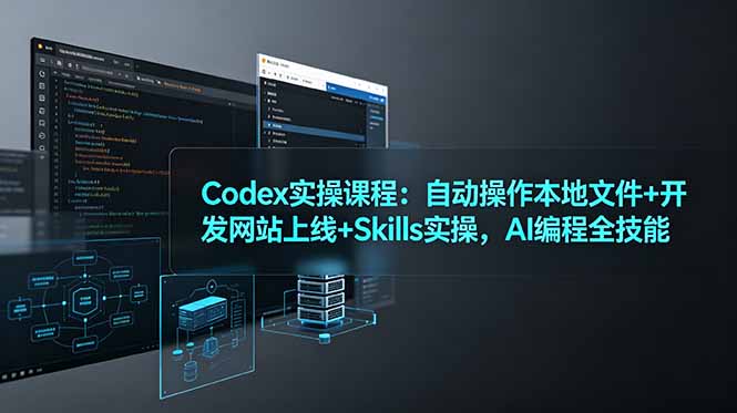 Codex实操课程：自动操作本地文件+开发网站上线+Skills实操，AI编程全技能-HEIXMI（中国站）