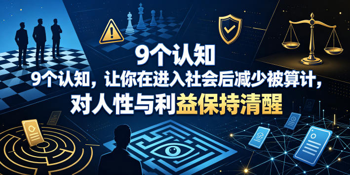 付费文章：9个认知，让你在进入社会后减少被算计，对人性与利益保持清醒-HEIXMI（中国站）
