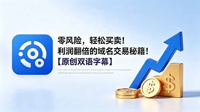 零风险，轻松买卖！利润翻倍的域名交易秘籍！【原创双语字幕】-HEIXMI（中国站）
