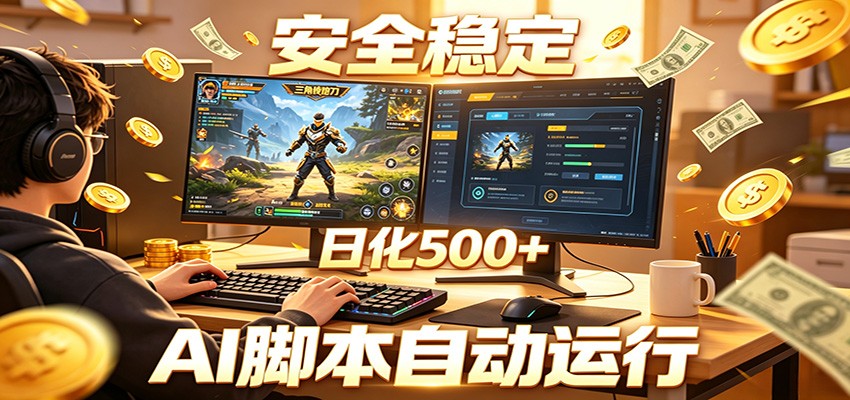 三角洲全自动挂机，AI脚本躺赚，日化500+-HEIXMI（中国站）