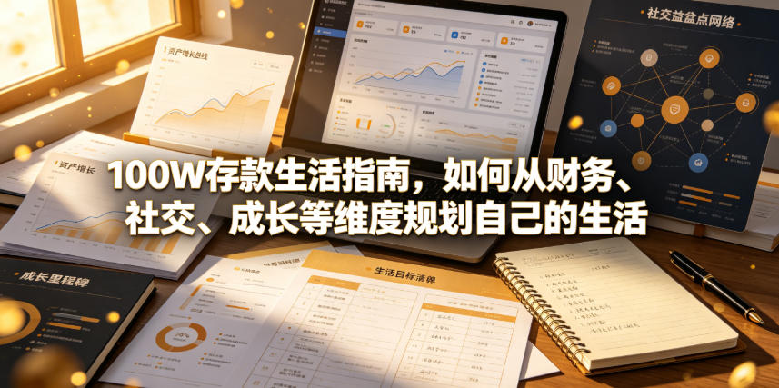 付费文章：100W存款生活指南，如何从财务、社交、成长等维度规划自己的生活-HEIXMI（中国站）