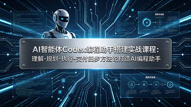 AI智能体Codex编程助手搭建实战课程：理解-规划-执行-交付四步方法论打造AI编程助手-HEIXMI（中国站）