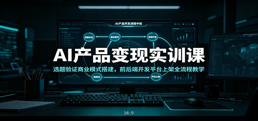 AI产品变现实训课：选题验证商业模式搭建，前后端开发平台上架全流程教学-HEIXMI（中国站）