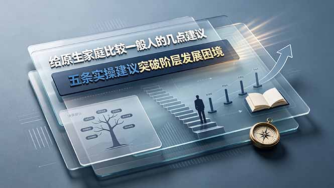 付费文章：给原生家庭比较一般人的几点建议，五条实操建议突破阶层发展困境-HEIXMI（中国站）