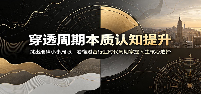 穿透周期本质认知提升：跳出细碎小事局限，看懂财富行业时代周期掌握人生核心选择-HEIXMI（中国站）
