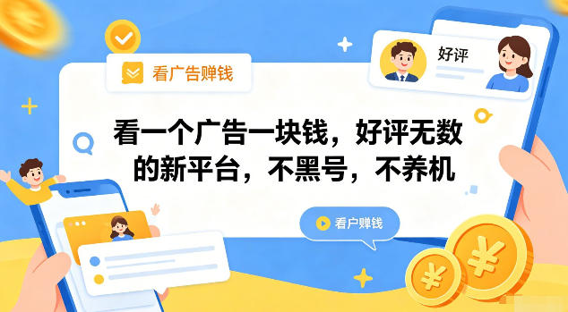 看一个广告一块钱，好评无数的新平台，不黑号，不养机【揭秘】-HEIXMI（中国站）