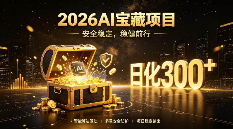 2026AI安全掘金项目，日化稳定300+，无需人为干预操作，当天见收益，操作简单【揭秘】-HEIXMI（中国站）