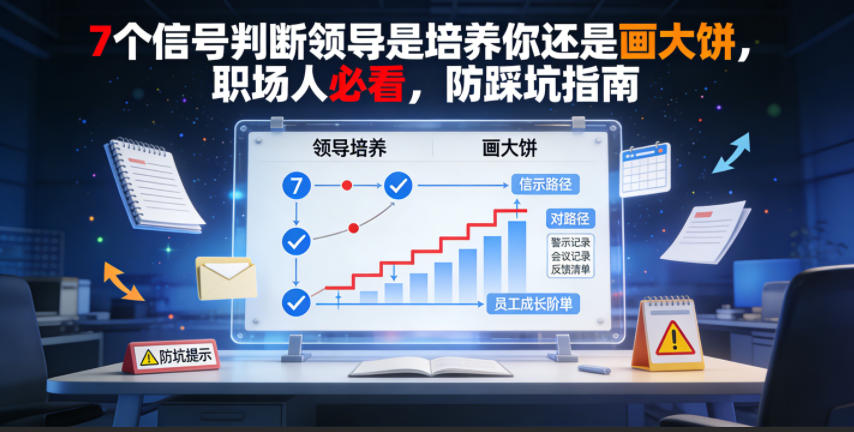 付费文章：7个信号判断领导是培养你还是画大饼，职场人必看，防踩坑指南-HEIXMI（中国站）