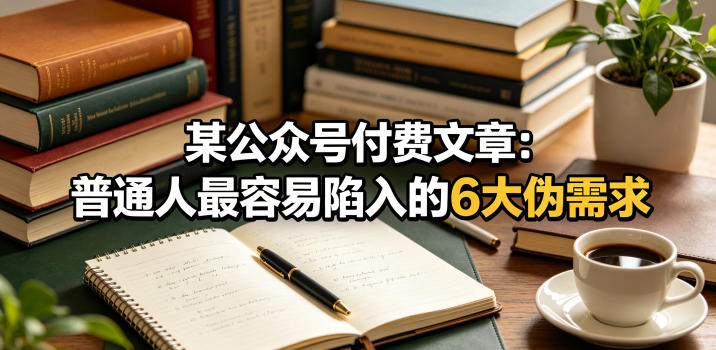 某公众号付费文章：普通人最容易陷入的6大伪需求-HEIXMI（中国站）