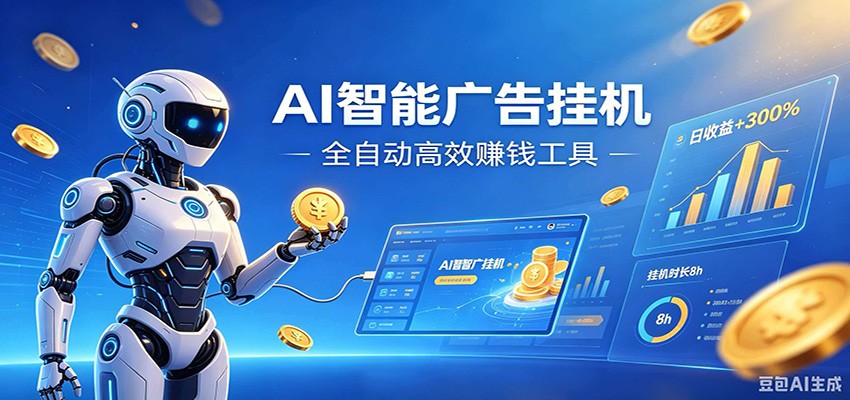 AI智能广告挂机,小白轻松上手,在家自动赚收益-HEIXMI(中国站)
