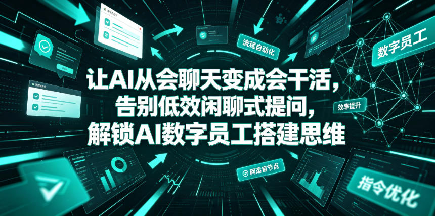 让AI从会聊天变成会干活，告别低效闲聊式提问，解锁AI数字员工搭建思维-HEIXMI（中国站）