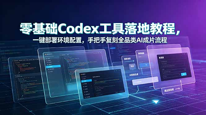 零基础Codex工具落地教程，一键部署环境配置，手把手复刻全品类AI成片流程-HEIXMI（中国站）