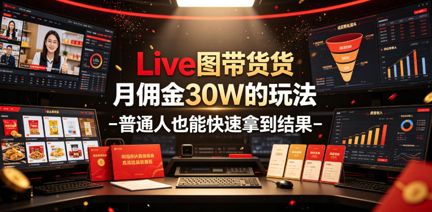 Live图带货月佣金30W的玩法-普通人也能快速拿到结果-HEIXMI（中国站）