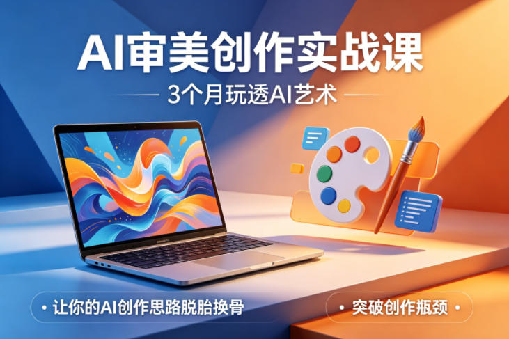 AI审美创作实战课，3个月玩透AI艺术，让你的AI创作思路脱胎换骨，突破创作瓶颈(更新0706)-HEIXMI（中国站）