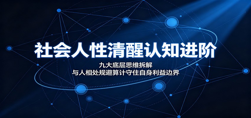 社会人性清醒认知进阶：九大底层思维拆解，与人相处规避算计守住自身利益边界-HEIXMI（中国站）