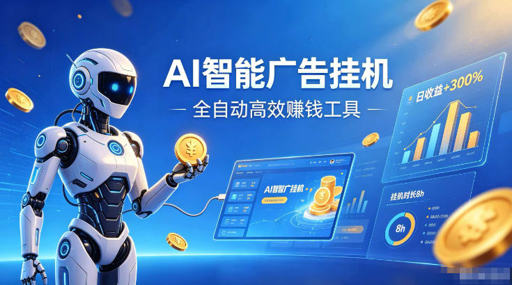 AI智能广告挂G，在家自动賺收益，全程无需人工操作、不用直播、不用拉人【揭秘】-HEIXMI（中国站）