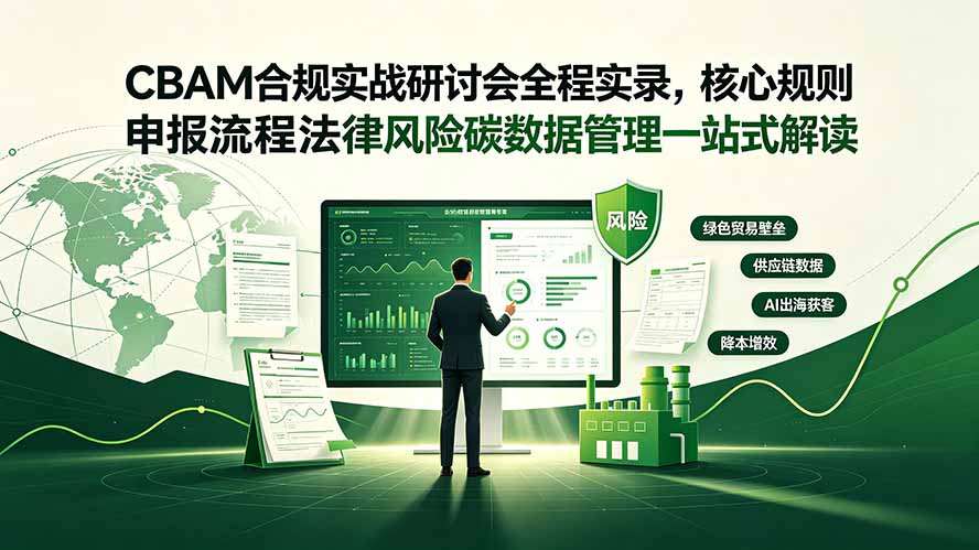 CBAM合规实战研讨会全程实录，核心规则申报流程法律风险碳数据管理一站式解读-HEIXMI（中国站）