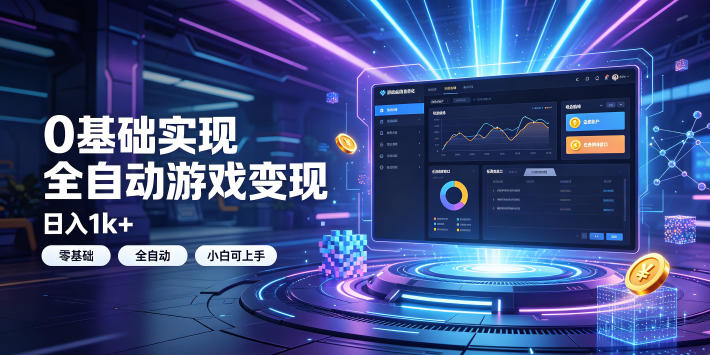 0基础实现全自动游戏变现，日入1k+，小白直接上手搞钱！【揭秘】-HEIXMI（中国站）