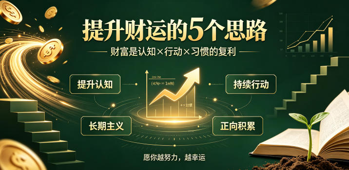 付费文章：提升财运的5个思路——财富是认知x行动x习惯的复利，愿你越努力，越幸运-HEIXMI（中国站）
