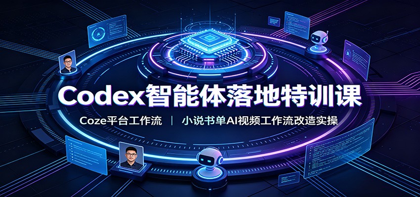Codex智能体落地特训课：Coze平台工作流，小说书单AI视频工作流改造实操-HEIXMI（中国站）