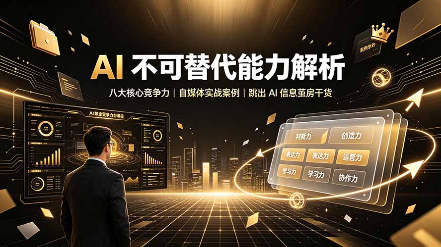 付费文章：AI 不可替代能力解析▸八大核心竞争力｜自媒体实战案例｜跳出 AI 信息茧房干货-HEIXMI（中国站）