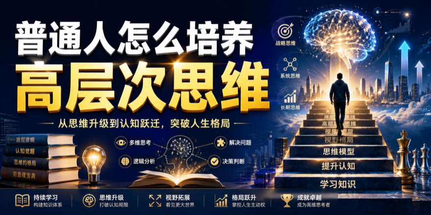 公众号付费文章：普通人怎么培养高层次思维-HEIXMI（中国站）