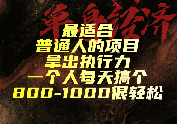 最适合普通人的项目，拿出执行力一个人每天搞个800-1k很轻松【揭秘】-HEIXMI（中国站）
