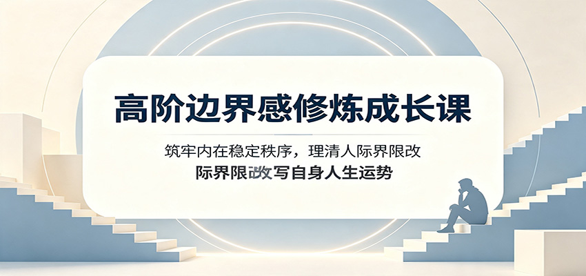 高阶边界感修炼成长课：筑牢内在稳定秩序，理清人际界限改写自身人生运势-HEIXMI（中国站）