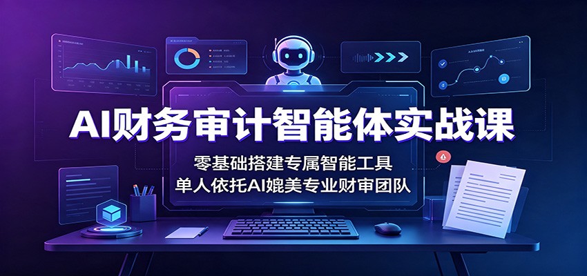AI财务审计智能体实战课：零基础搭建专属智能工具，单人依托AI媲美专业财审团队-HEIXMI（中国站）