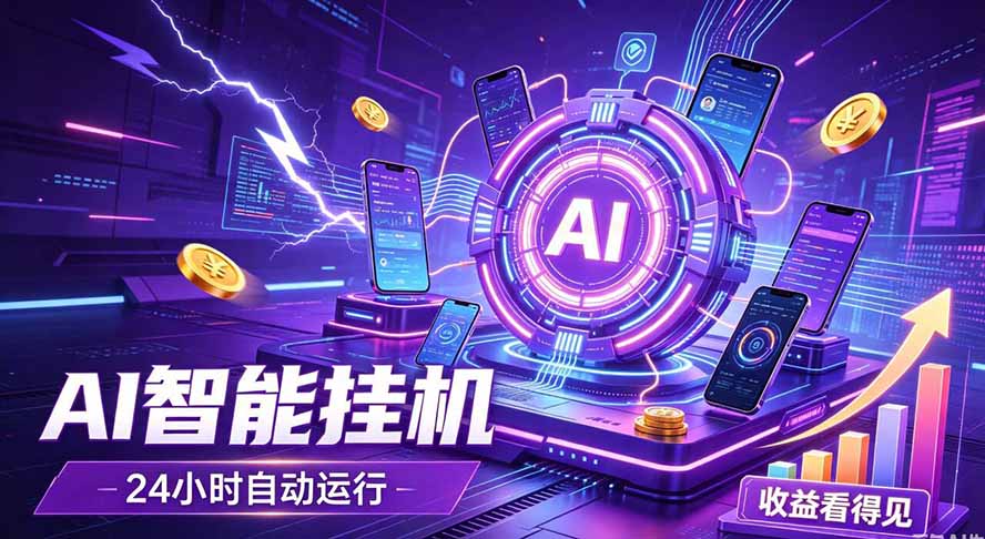 AI智能广告挂机，躺赚新模式 设备托管运行，解放双手持续变现-HEIXMI（中国站）