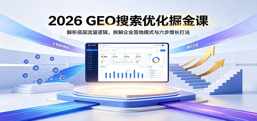 2026 GEO搜索优化掘金课：解析底层流量逻辑，拆解企业落地模式与六步增长打法-HEIXMI（中国站）