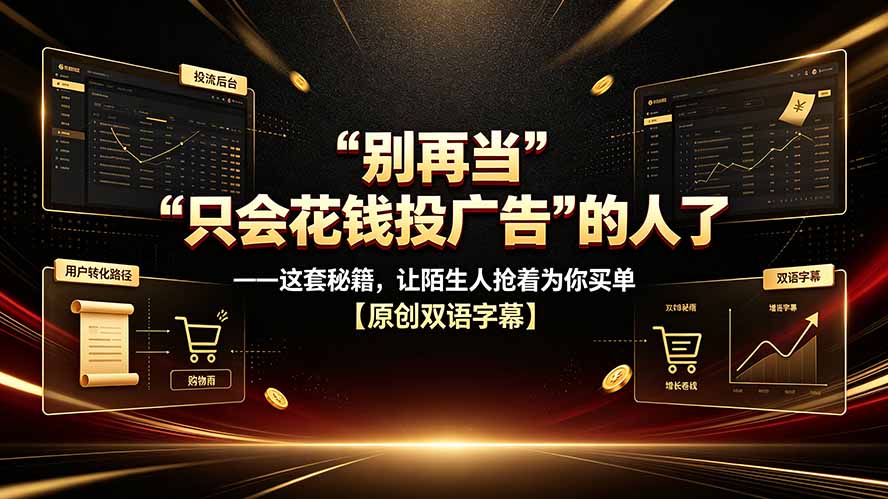 别再当“只会花钱投广告”的人了——这套秘籍，让陌生人抢着为你买单【原创双语字幕】-HEIXMI（中国站）