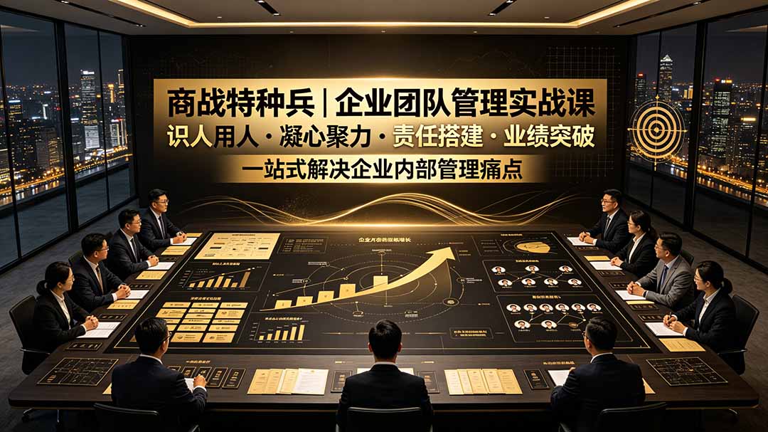 商战特种兵｜企业团队管理实战课：识人用人｜凝心聚力｜责任搭建｜业绩突破，一站式解决企业内部管理痛点-HEIXMI（中国站）