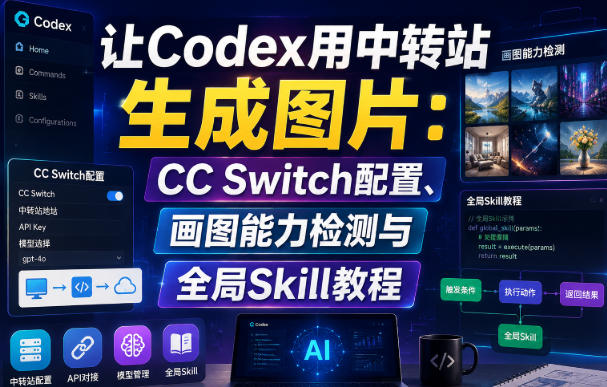 让Codex用中转站生成图片：CC Switch配置、画图能力检测与全局Skill教程-HEIXMI（中国站）