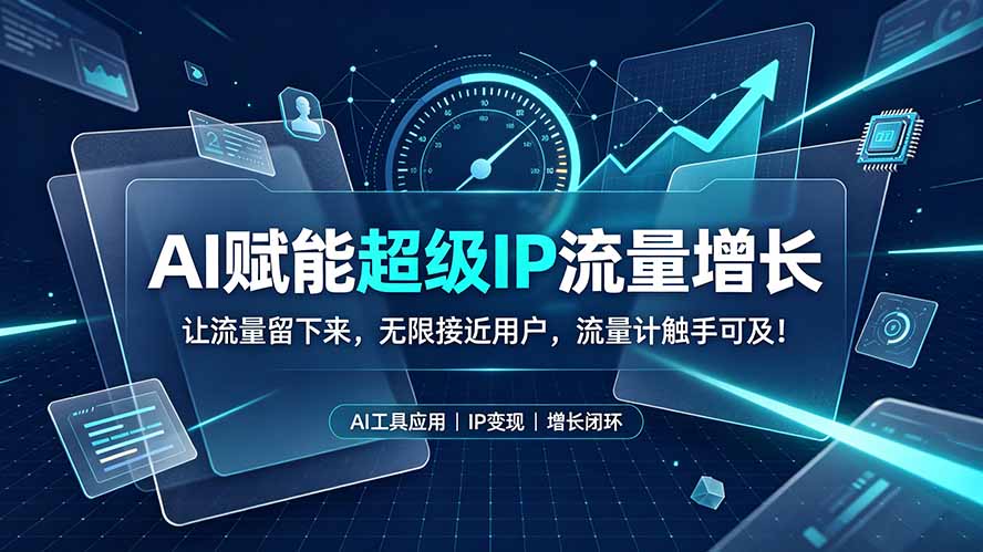 AI赋能超级IP流量增长：让流量留下来，无限接近用户，流量计触手可及！-HEIXMI（中国站）